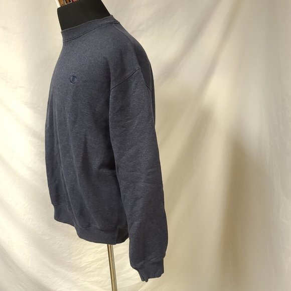 Champion Eco Authentic Mens XL Dark Grey Heavyweight embroidered Logo Sweatshirt - Picture 7 of 9